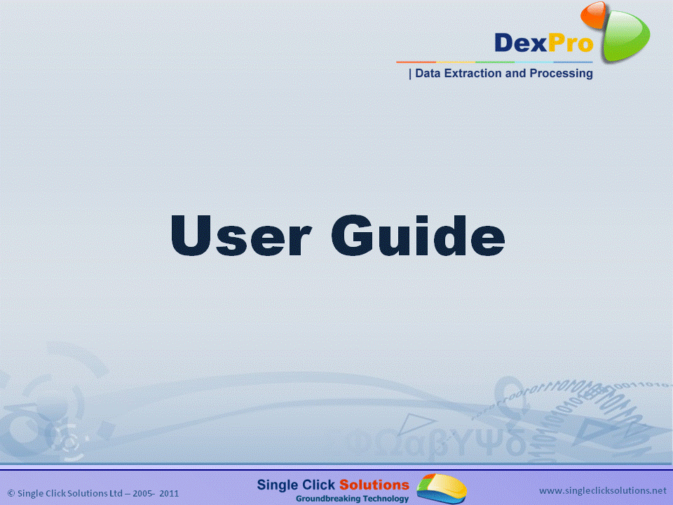 DexPro User Guide